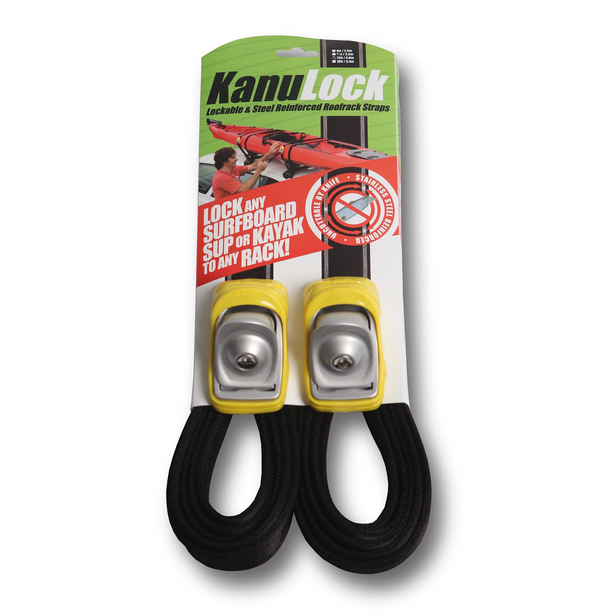 4.0M / 13FT KANULOCK LOCKABLE TIE-DOWN STRAPS – Kanulock USA