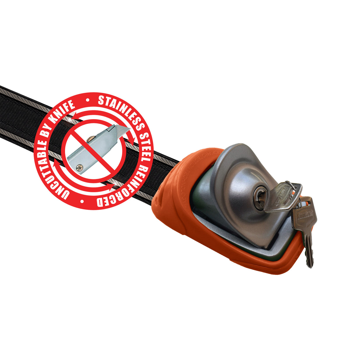 Loackable Strap 2.5M / 8FT KANULOCK LOCKABLE TIE-DOWN STRAPS – Kanulock USA